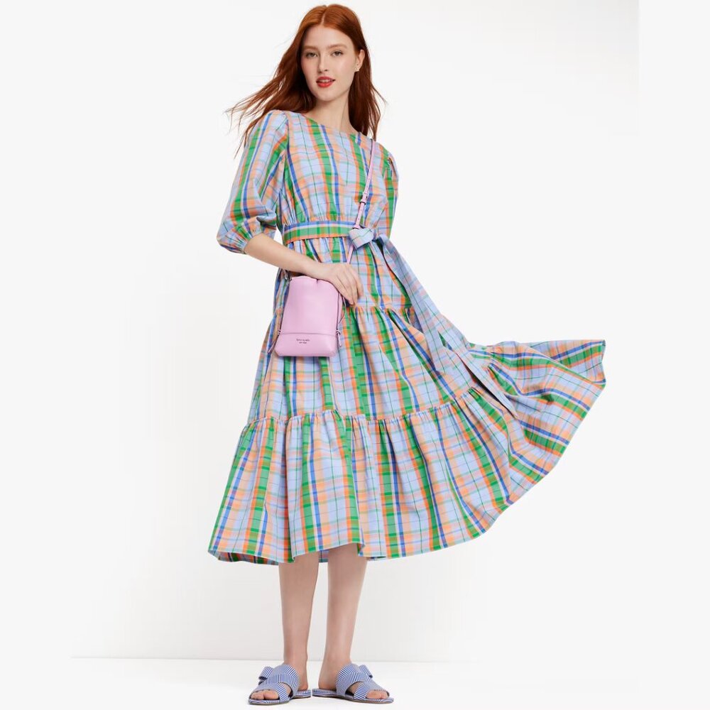 Kate Spade Sunshine Madras Lawn Midi Dress